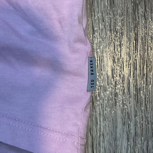 Ted Baker London Men's Solid Short Sleeve Polo Shirt Pink Size 6 - Picture 3 of 8